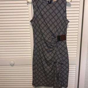 Michael Kors print dress buckle detail